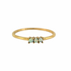 Bague dorée fine avec trois petites opales – tailles 6 à 9 Alberto bijoux