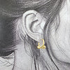 Lasso Chic – Gold Steel Earrings