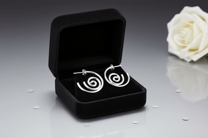 Boucles d’oreilles spirale en argent 925 - Alberto Bijoux