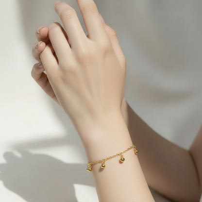 Bella Bulle – Bracelet Doré à Pampilles Sphériques - Alberto Bijoux