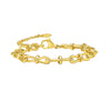 Bracelet doré pour femme avec chaîne torsadée et nœud central, au style chic et intemporel – Alberto Bijoux