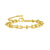 Bracelet doré pour femme avec chaîne torsadée et nœud central, au style chic et intemporel – Alberto Bijoux