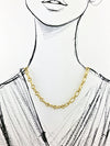 Martela Chain – Gold Hammered Links
