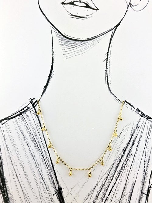 Chaîne Luma – Pampilles Dorées Mobiles - Alberto Bijoux