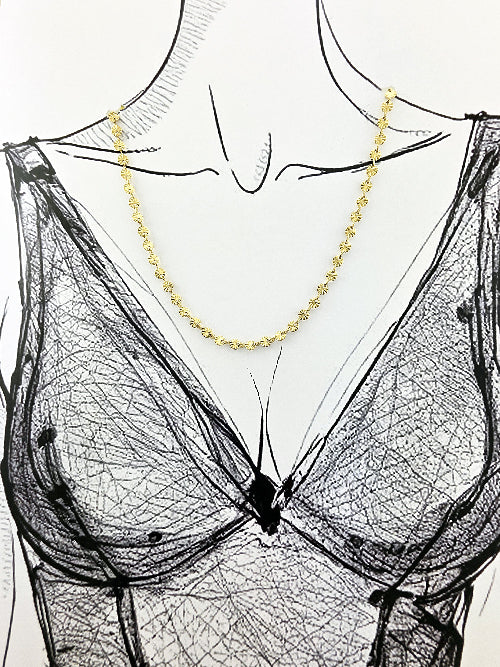 Fiora Chain – Gold Floral Motifs