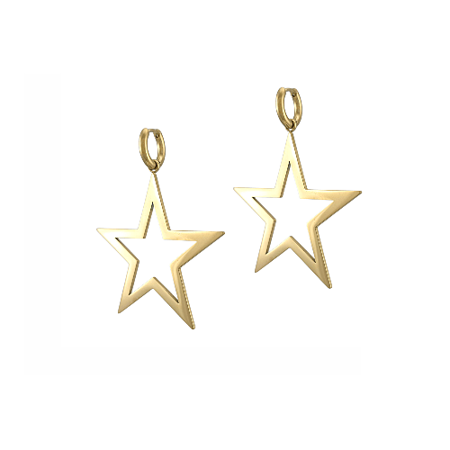 Éclat Astral – Boucles Étoile Dorées - Alberto Bijoux