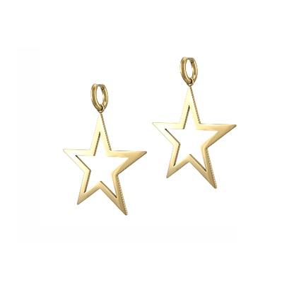 Éclat Astral – Boucles Étoile Dorées - Alberto Bijoux