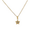 Gold-tone star pendant necklace 8mm with chain – Alberto Bijoux