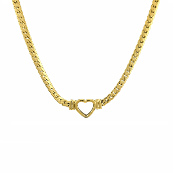 Collier “Cœur Ouvert” – Chic, bold & love - ready - Alberto Bijoux