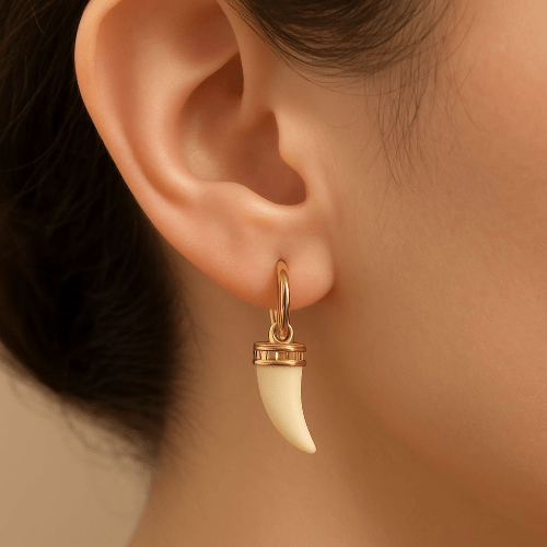 Talisca – Mini Créoles Croc Doré - Alberto Bijoux