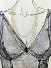 Collier “Perlita” – Multi-Rangs Doré à Billes