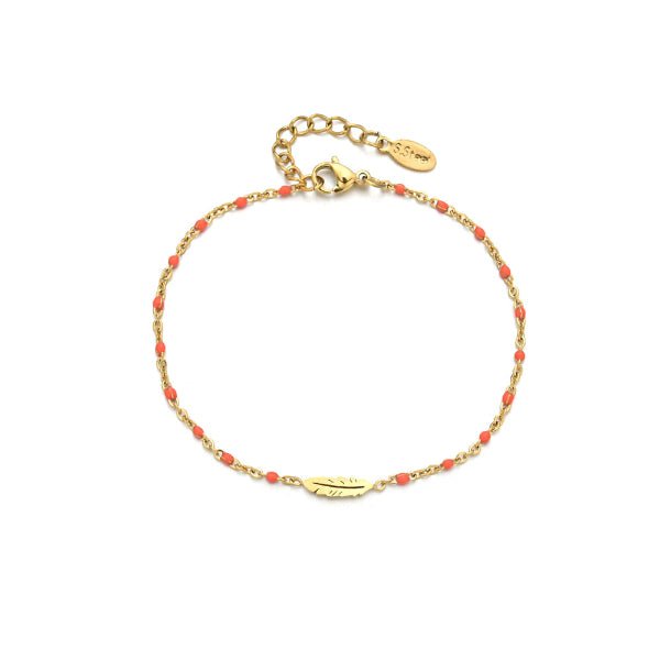 Esprit Bohème – Bracelet Perlé à Plume - Alberto Bijoux