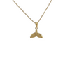 pendentif baleine acier inoxydable doré Montréal