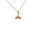 pendentif baleine acier inoxydable doré Montréal