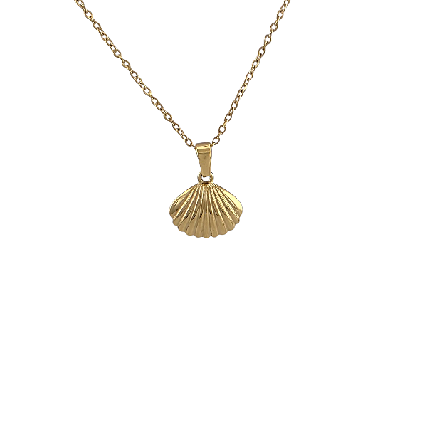 bijou coquillage doré Alberto Bijoux Montréal