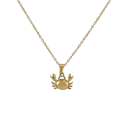 Crabe Doré – Collier Marin 13 × 10 mm - Alberto Bijoux