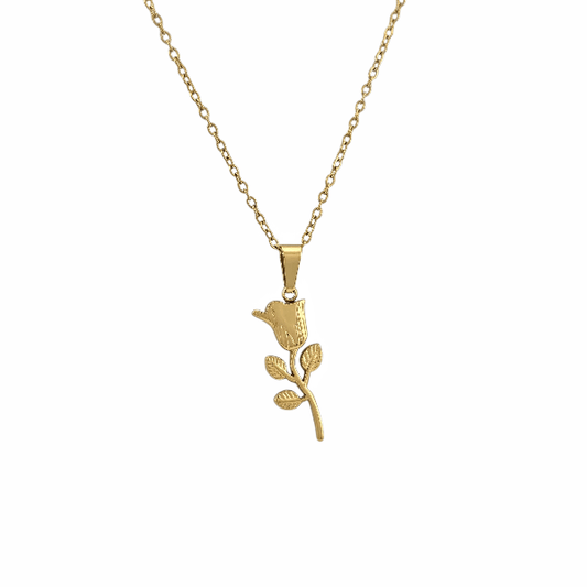 Rose d’Or – Pendentif fleur romantique - Alberto Bijoux