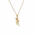 Collier doré avec pendentif en forme de rose - Alberto bijoux